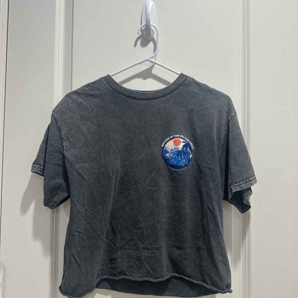 Brandy Melville Gray Short Sleeve Tee